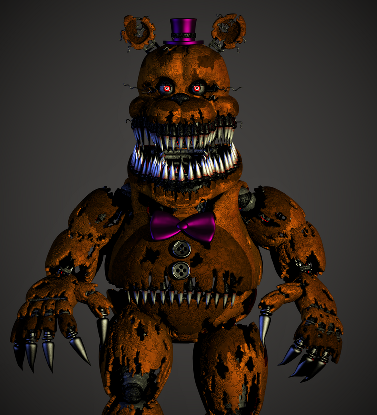 Nightmare Fredbear Metal Prints for Sale