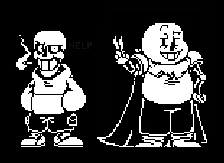 Normal Sans and Underswap Sans dialogue sprites by iGretz on