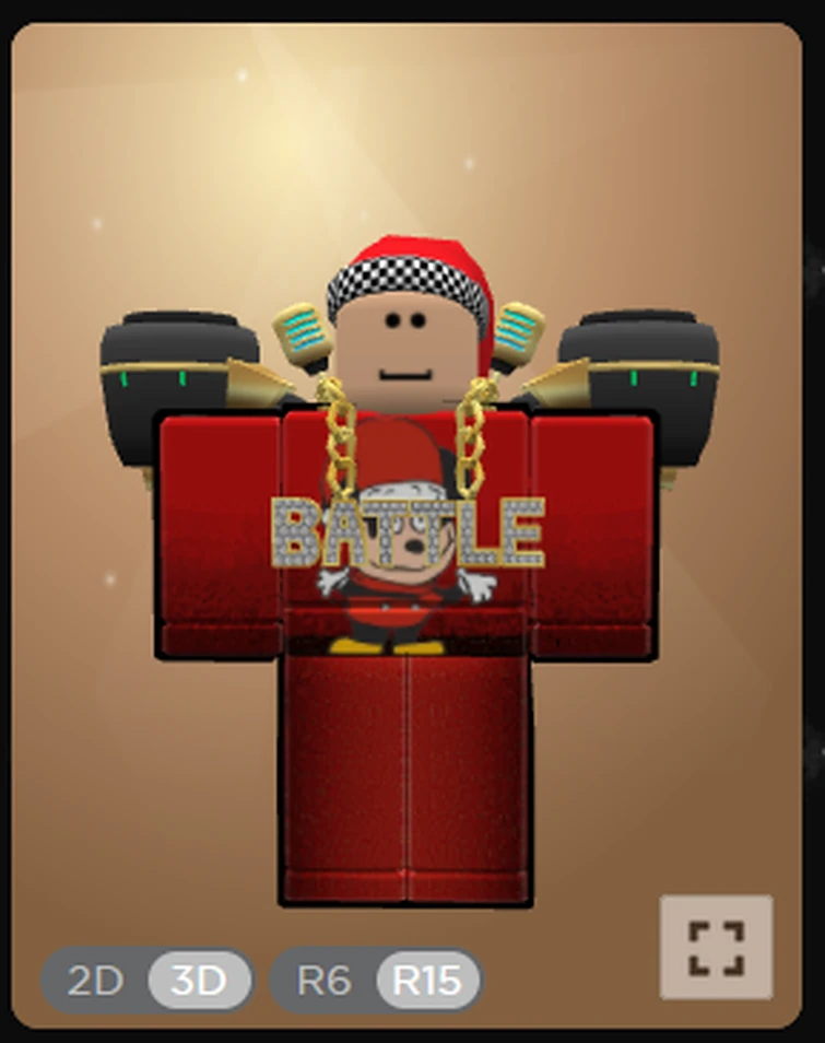 this is what it looks like with all 3 items from rb battles are worn in ...