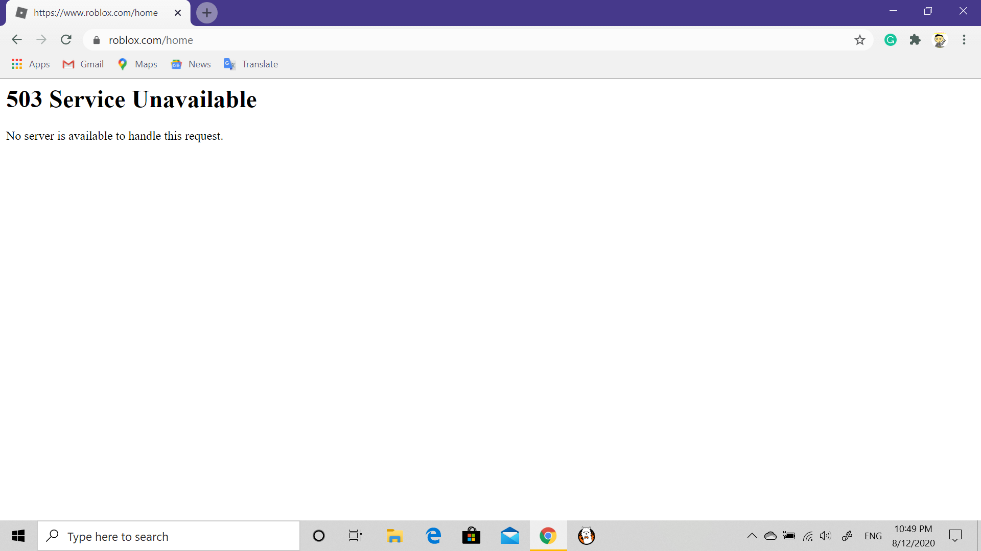 Roblox Is Experiencing An Error On My Pc Fandom - why is my roblox not working for windows 8