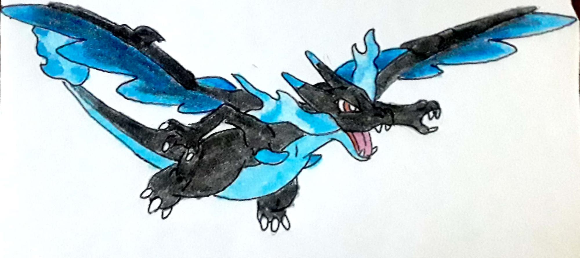 charizard flying drawing