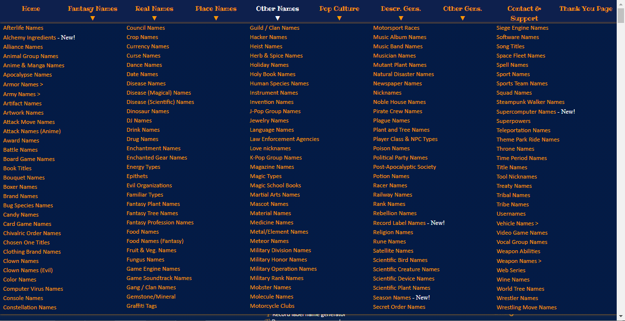 clan names list