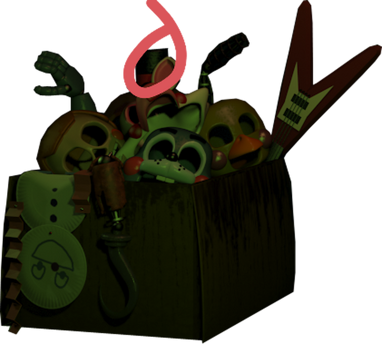 Фредди мусорка. Коробка из ФНАФ 3. FNAF 3 Toy Box. Коробка с АНИМАТРОНИКАМИ ФНАФ 3. Ящик из ФНАФ 3.