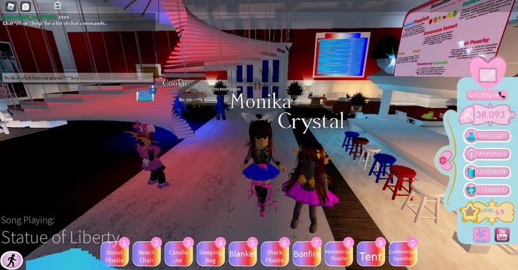 Roblox Royale High Monika Fandom - roblox doki doki literature club id