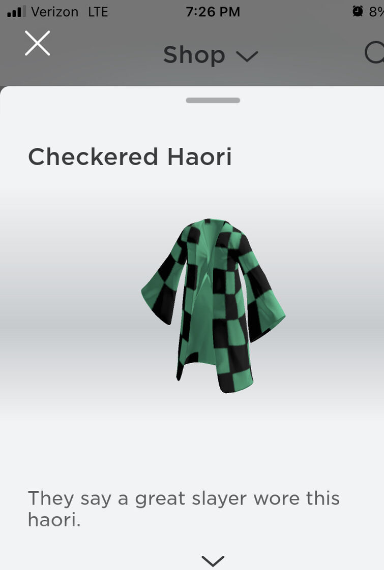 Checkered haori shop