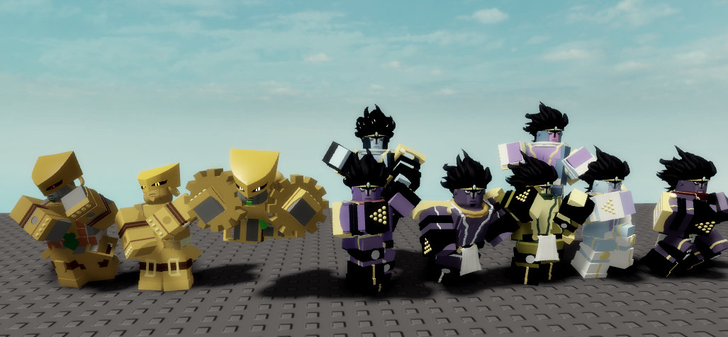 Some Teasers For Jojo S Abnormal Crusade I Guess Fandom - star platinum decal roblox
