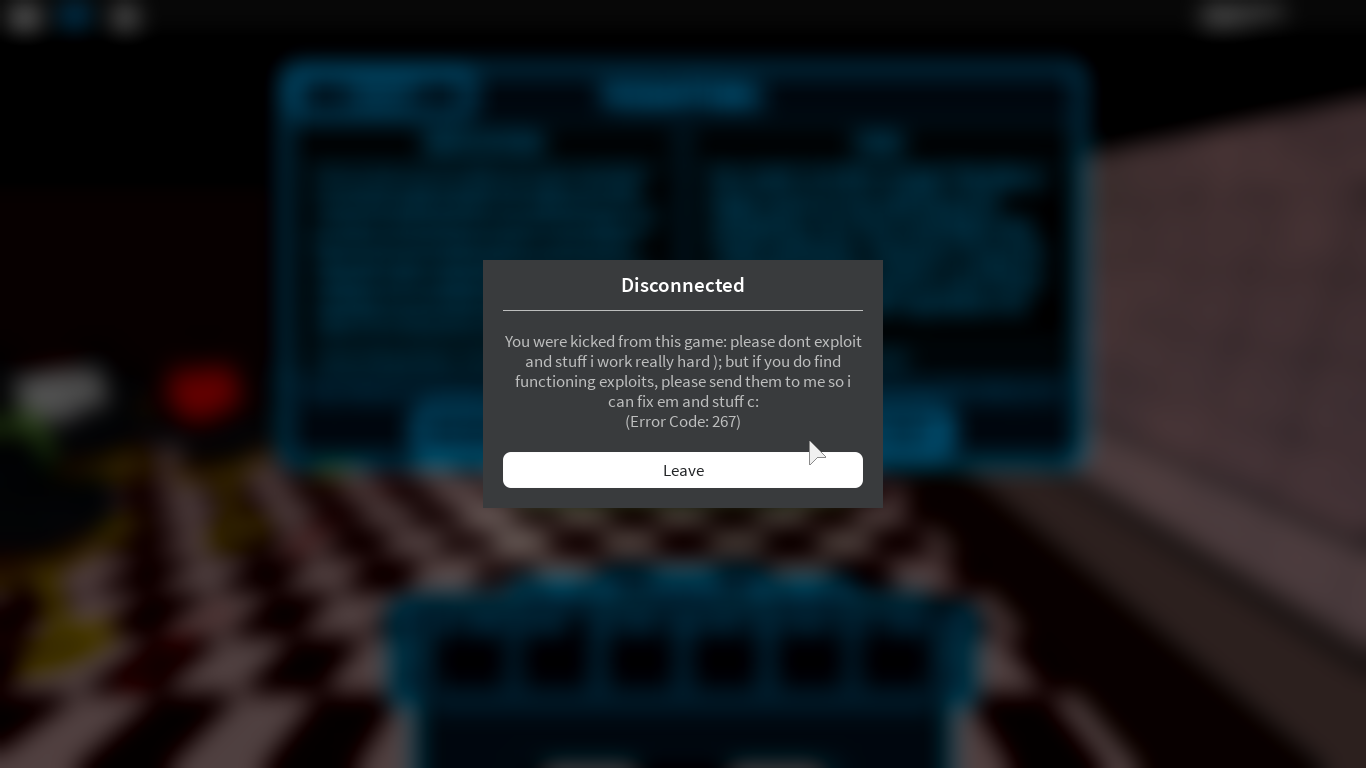 You kicked from this experience. Disconnected игра. Disconnected you were Kicked from this game. Ошибка 267. Disconnected Roblox.