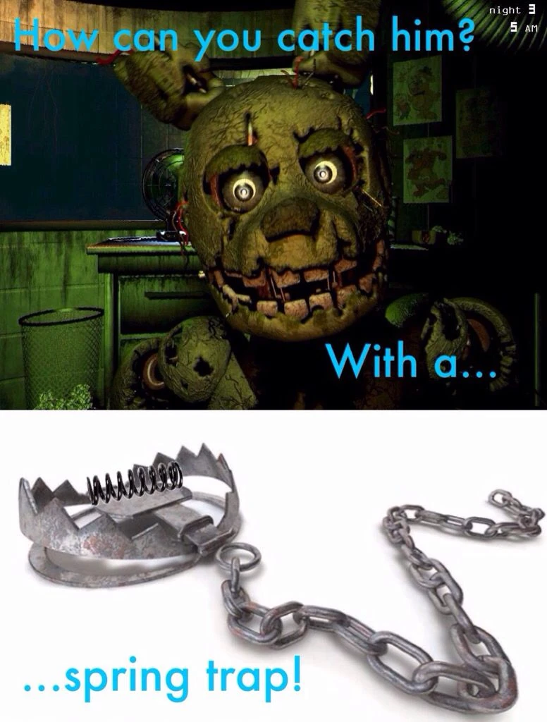 Monthly Memes with Springtrap: April : r/fivenightsatfreddys, image size:776x1024