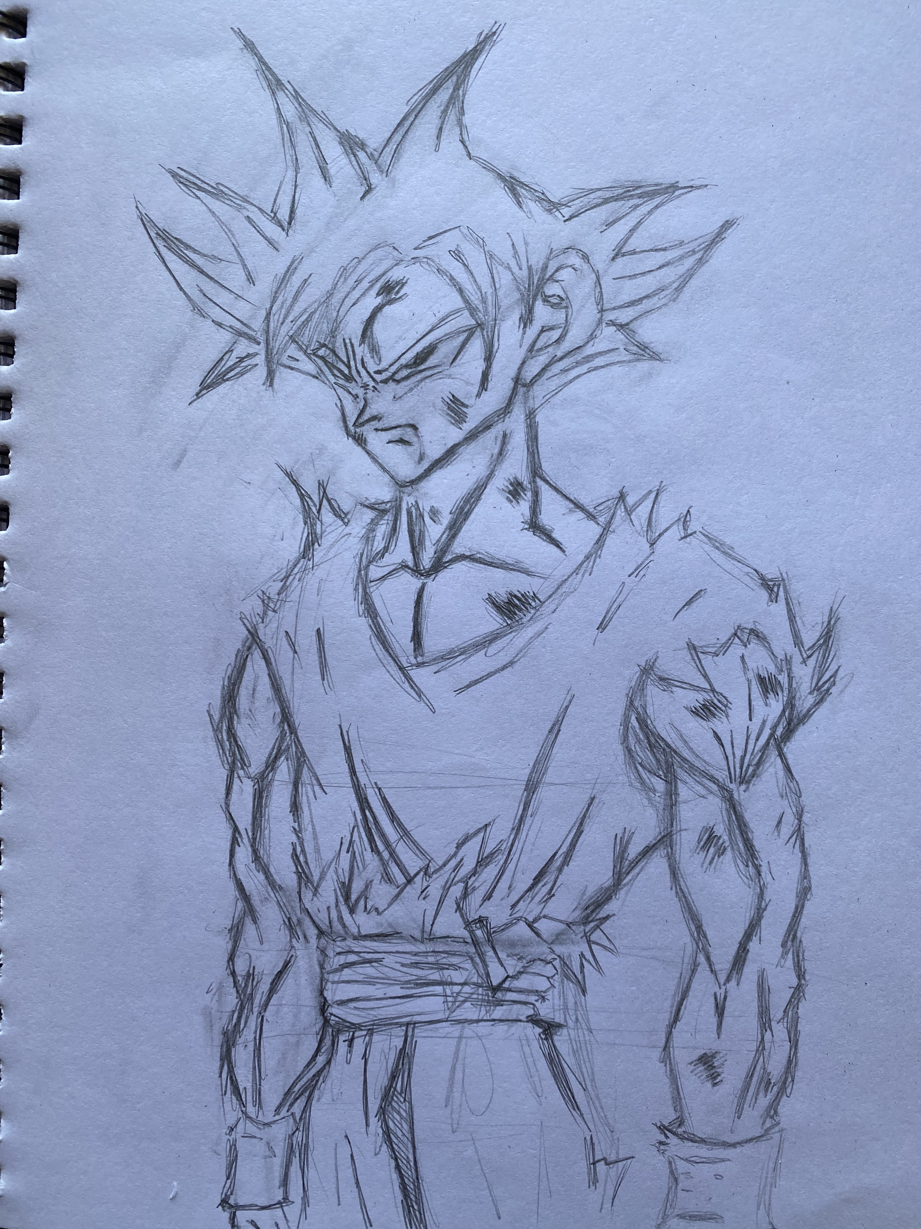 My mui goku drawing (repost) : r/DragonballLegends