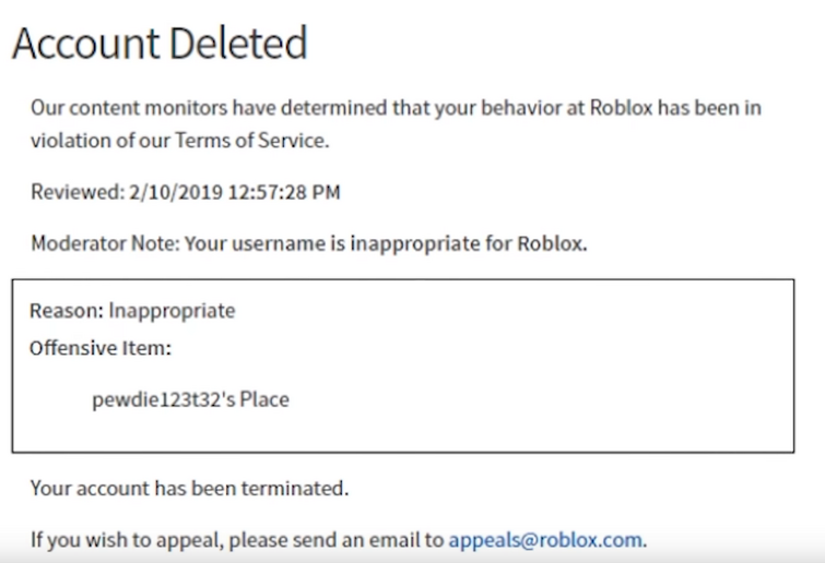 Roblox moderation is fucking trash