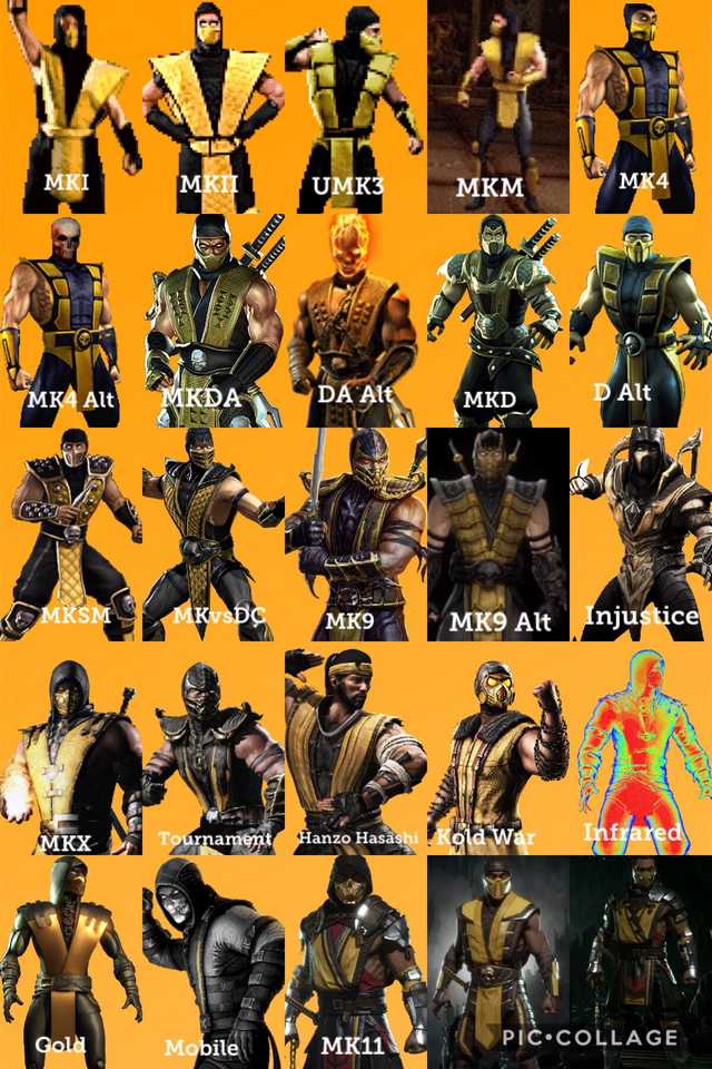 scorpion outfits mk11