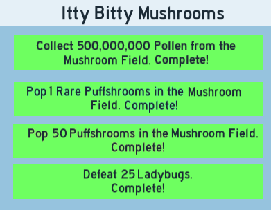 Made a quest cuz my black bear and riley bee quest said mushroom | Fandom