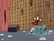 Oblina reading "The Book of Emergencies."