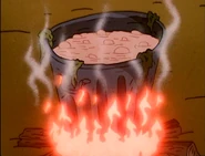 The titular Gromble Soup is cooking.