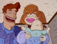 The human baby with his real family.