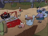 Oblina wants the students in line in alphabetical order.