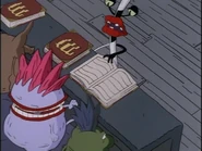 Oblina wants the students to read their Monster Manuals.