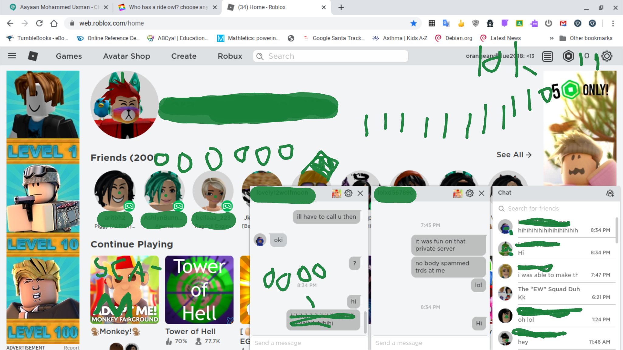 I Edited My Roblox Home Page Using Chrome Canvas Lol Fandom - roblox home login page