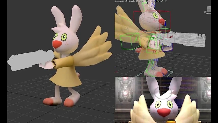 Angel Gabby in Quake 3 (Angel Hare)