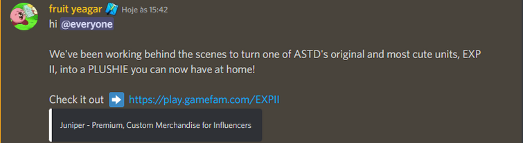 Stuff about Fruit's message in the ASTD discord