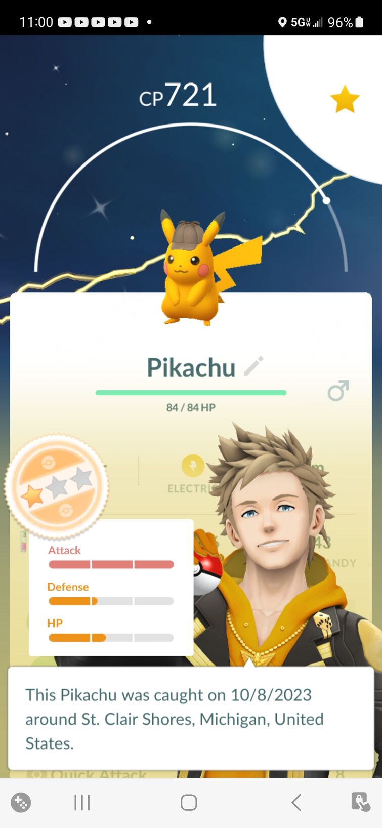 Shiny Detective Pikachu!