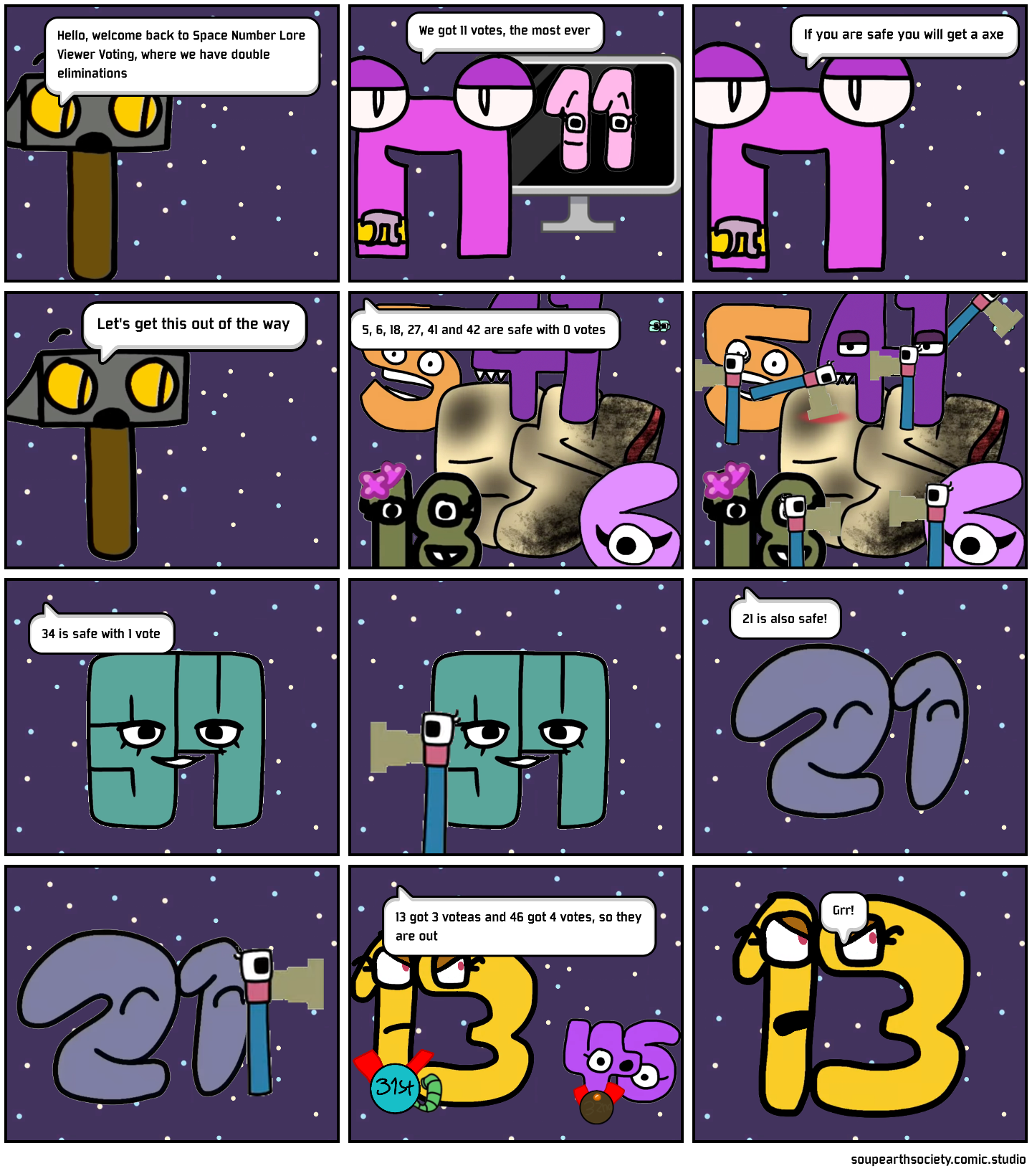 BFDI VIEWER VOTING 6 - Comic Studio