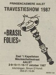 Advertentie travestieshow