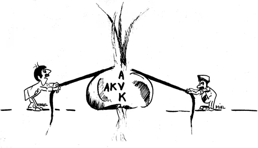 Cartoon uit 'De Aankondiger - Karnaval 1984'