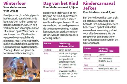 Kinderprogramma 2016