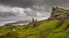 Old man of storr mountains highlands