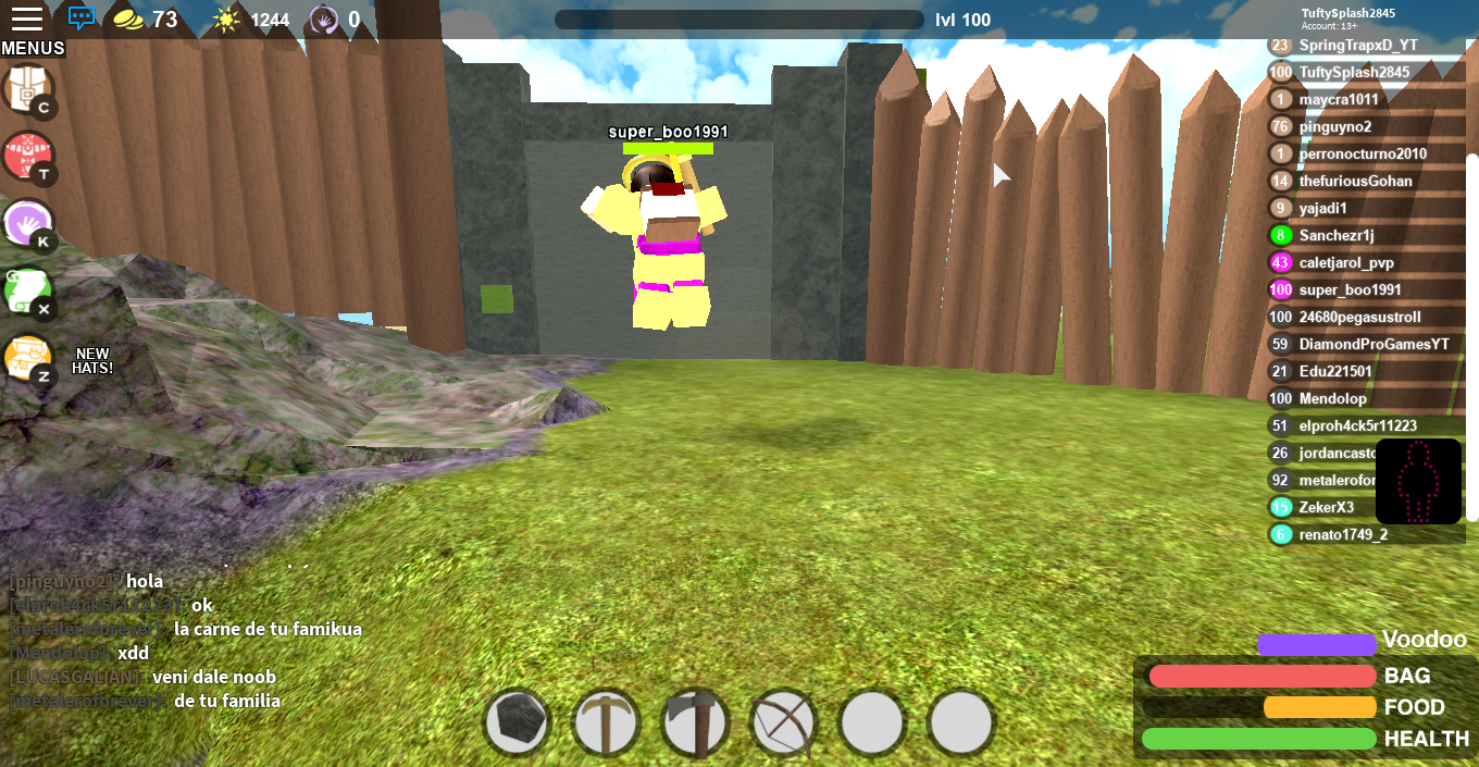 Void Cloack Is A Beast Managed To Escape From A Lot Of Blind Hackers Fandom - roblox booga booga hacker vs god