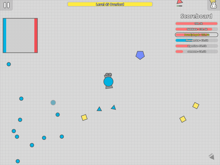 I've been working on a diep.io successor for a while now, and I'd love some  honest feedback about the game so far (link in comments) : r/Diepio