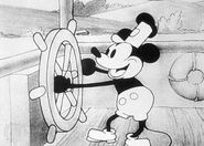 The original Mickey from Steamboat Willie.