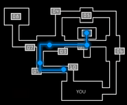 An image of the map system of NBD, along with his path.