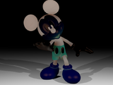Darkened Photo-Negative Mickey