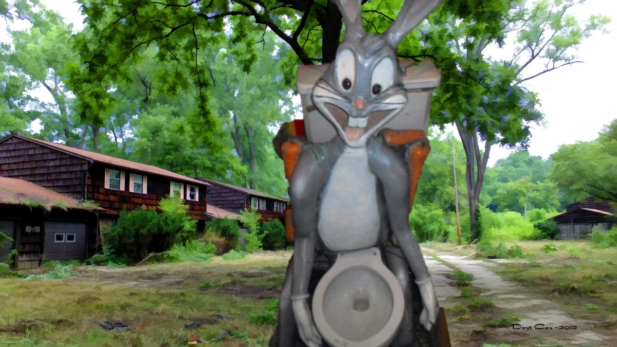 Bugs Bunny Toilet at Abandoned Places/Gallery Abandoned places Wiki