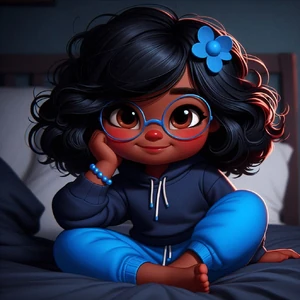 Physical appearance of 68044, she is the Allicia and Alexandria's older sister. She is very cute and sassy.