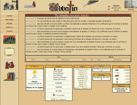 Pantalla principal