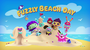 Fuzzly Beach Day title card.png