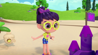 211 - Abby notices a purple sandcastle