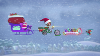 218 - Sleigh takes off into the snowstorm