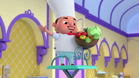 103a - Chef Jeff obliviously greeting Melvin