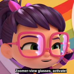 Zoomer-view glasses