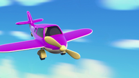 126a - Purple plane charging forward
