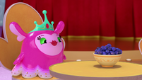 124b - Princess Flug with a bowl of blueberries