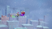 218 - Sleigh flies over Allen and Jeffery's apartment