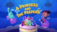 A Princess and the Peepers title card