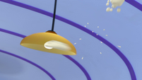 114b - Rice chunk bouncing off a lamp