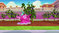 124b - Princess Flug tries to pull the bush back