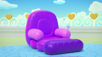 207a - Binky bounces on an inflatable chair